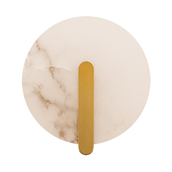LED Аплик Zambelis 2552 WALL LED LIGHT 5W 3000K ALABASTER - BRASS | Osvetlenieto.bg