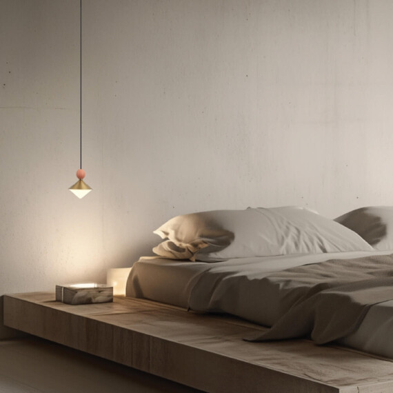 LED Полилей Zambelis 25100 PENDANT LED LIGHT 8W 3000K CERAMIC - METAL - GLASS, BRASS | Osvetlenieto.bg