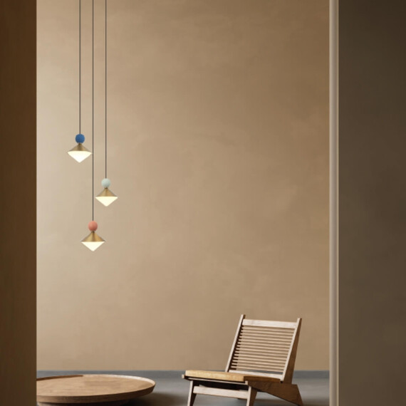 LED Полилей Zambelis 25101 PENDANT LED LIGHT 20W 3000K CERAMIC - METAL - GLASS, BRASS | Osvetlenieto.bg
