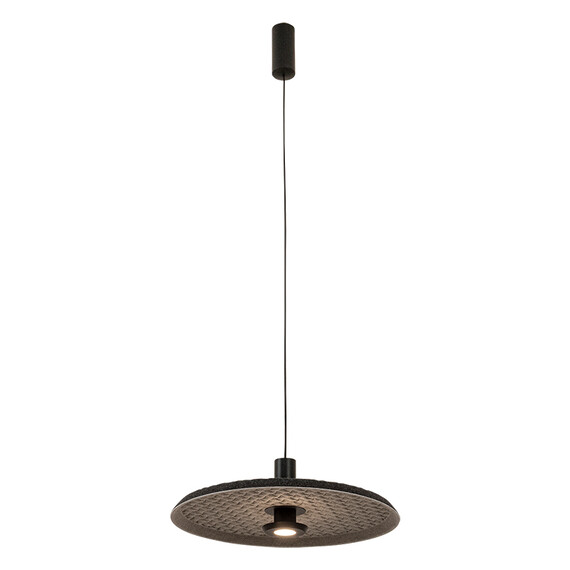 LED Полилей Zambelis 25176 PENDANT LED LIGHT 13W 3000K ACOUSTIC LIGHT GREY - BLACK | Osvetlenieto.bg