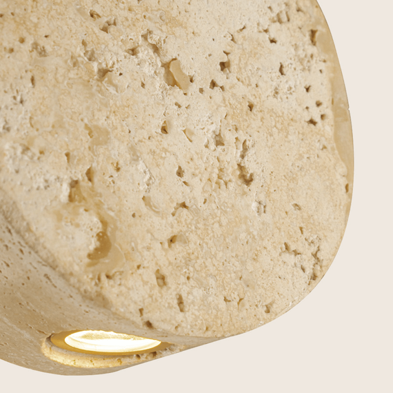 LED Полилей Zambelis 25336 PENDANT LED LIGHT 3W 3000K NATURAL STONE - GOLD METAL | Osvetlenieto.bg