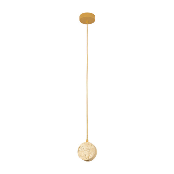 LED Полилей Zambelis 25336 PENDANT LED LIGHT 3W 3000K NATURAL STONE - GOLD METAL | Osvetlenieto.bg