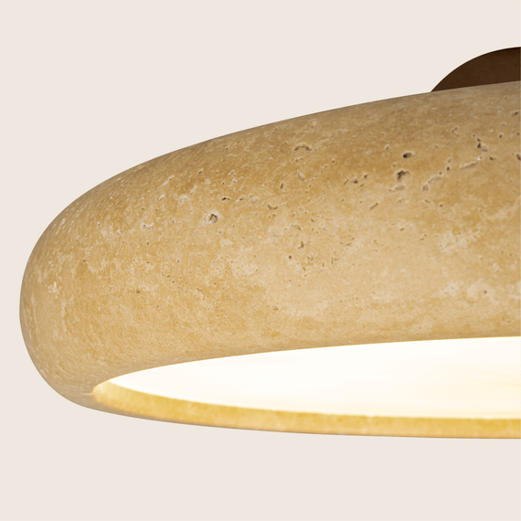 LED Полилей Zambelis 25419 PENDANT LED LIGHT 22W 3000K NATURAL STONE - BROWN WOOD | Osvetlenieto.bg