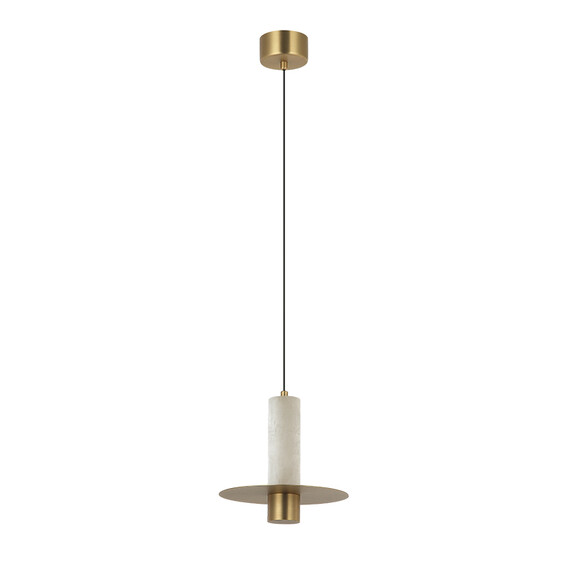 LED Полилей Zambelis 2549 PENDANT LED LIGHT 7W 3000K TRIAC ALABASTER - BRASS | Osvetlenieto.bg