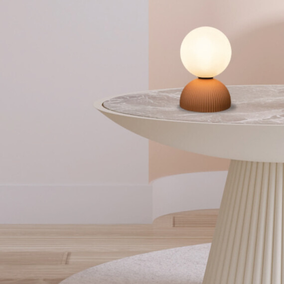 Настолна лампа Zambelis 2590 TABLE LIGHT 1xG9 CLAY TERRACOTTA - BLACK | Osvetlenieto.bg