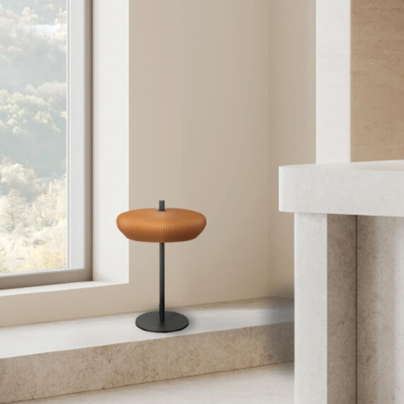 Настолна лампа Zambelis 2593 TABLE LIGHT 2xG9 TERRACOTTA - SANDY BLACK CLAY - METAL | Osvetlenieto.bg