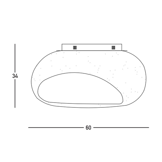 Плафон Zambelis 23340 CEILING LAMP 1xE27 FIBERGLASS D:60 CM | Osvetlenieto.bg