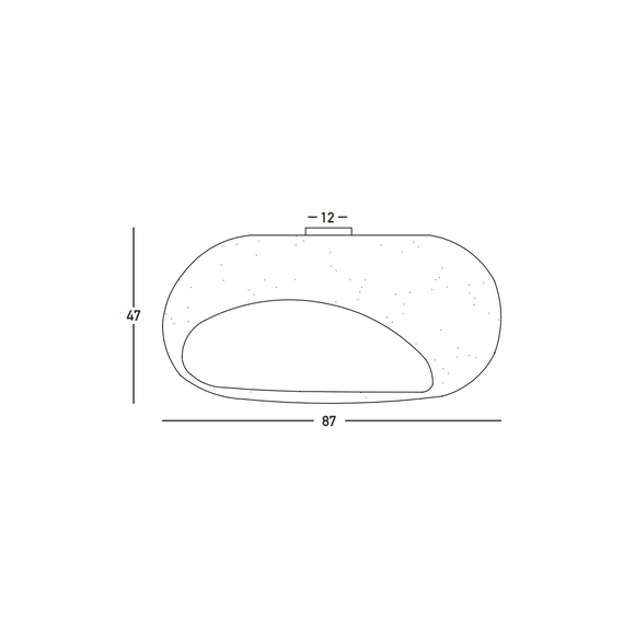 Плафон Zambelis 23341 CEILING LAMP 1xE27 FIBERGLASS D:87 CM | Osvetlenieto.bg