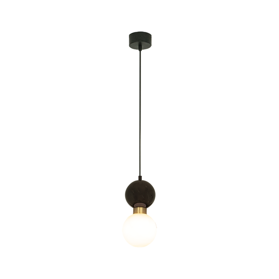 Полилей Zambelis 23241 PENDANT LAMP 1xG9 BLACK MARBLE - BRASS | Osvetlenieto.bg