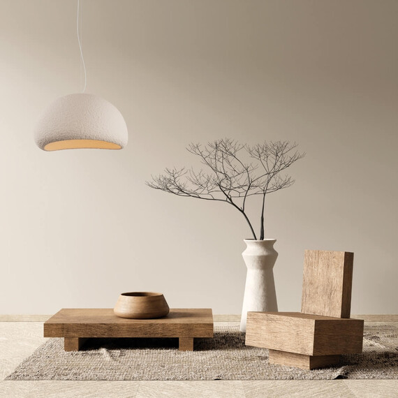 Полилей Zambelis 23342 PENDANT LAMP 1xE27 FIBERGLASS D:80 CM | Osvetlenieto.bg