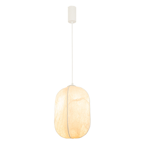 Полилей Zambelis 25170 PENDANT LIGHT 1xE27 MULBERRY SILK - METAL WHITE | Osvetlenieto.bg