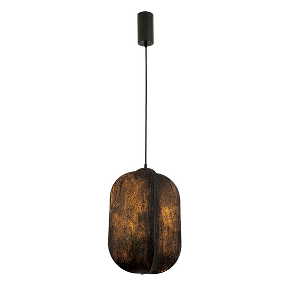 Полилей Zambelis 25171 PENDANT LIGHT 1xE27 MULBERRY SILK - METAL BLACK | Osvetlenieto.bg