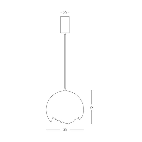 Полилей Zambelis 25172 PENDANT LIGHT 1xE27 METAL - PAPER PULP - PLASTIC GLOBE WHITE | Osvetlenieto.bg