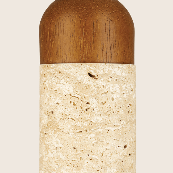 Полилей Zambelis 25417 PENDANT LIGHT 1xGU10 NATURAL STONE - BROWN WOOD | Osvetlenieto.bg