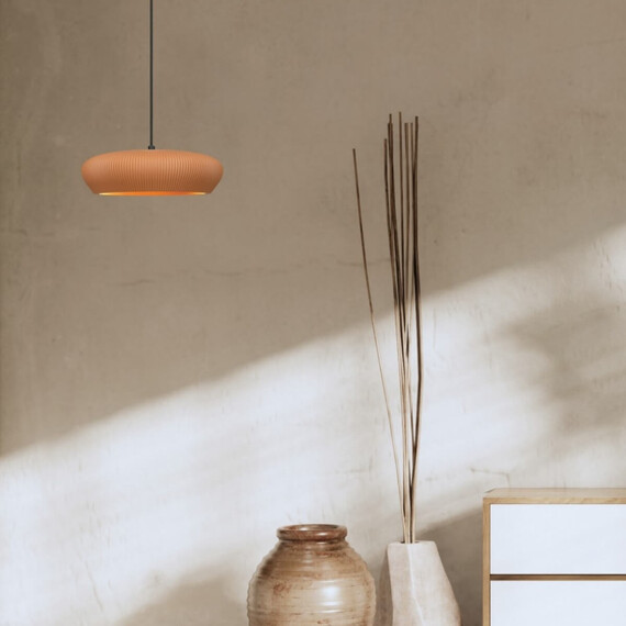 Полилей Zambelis 2591 PENDANT LIGHT 2xG9 TERRACOTTA - SANDY BLACK CLAY - METAL | Osvetlenieto.bg