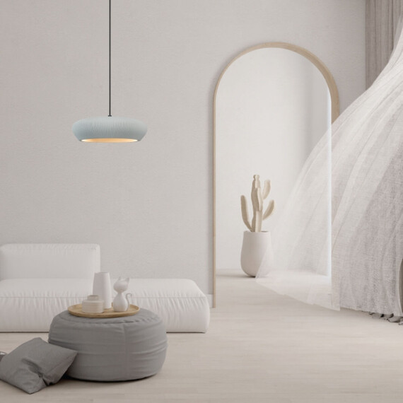 Полилей Zambelis 2592 PENDANT LIGHT 2xG9 GREY - SANDY BLACK CLAY - METAL | Osvetlenieto.bg