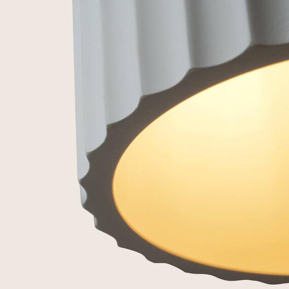 Полилей Zambelis 2595 PENDANT LIGHT 1xE27 WHITE - CLAY - METAL | Osvetlenieto.bg