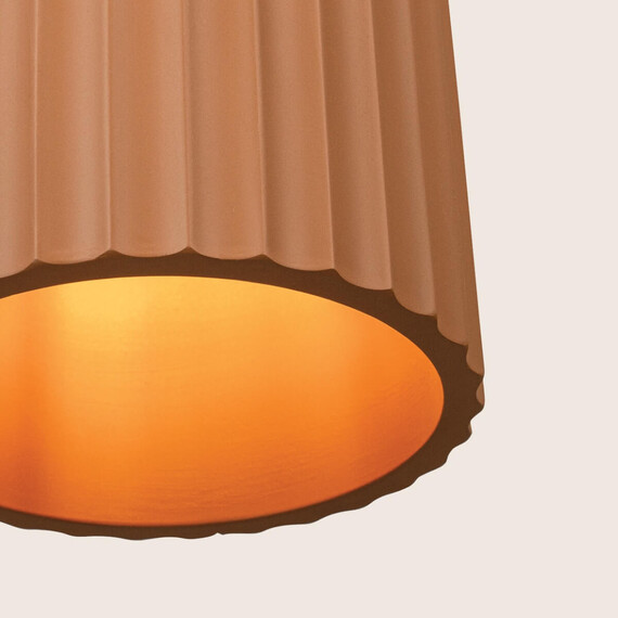 Полилей Zambelis 2596 PENDANT LIGHT 1xE27 TERRACOTTA - SANDY BLACK CLAY - METAL | Osvetlenieto.bg