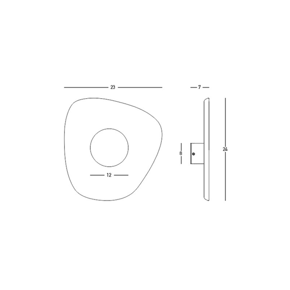 LED Аплик Zambelis 23175 SCONCE LED LIGHT 5W 3000K ACOUSTIC GREY-BLACK | Osvetlenieto.bg