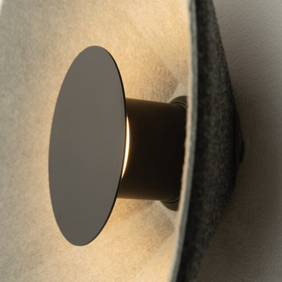 LED Аплик Zambelis 25178 SCONCE LED LIGHT 6W 3000K ACOUSTIC LIGHT GREY - BLACK | Osvetlenieto.bg