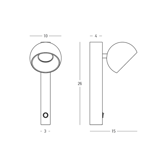 LED Аплик ZAMBELIS 25340 WALL LED LIGHT 13W 3000K SANDY BLACK BASE - CHAMPAGNE SHADE | Osvetlenieto.bg