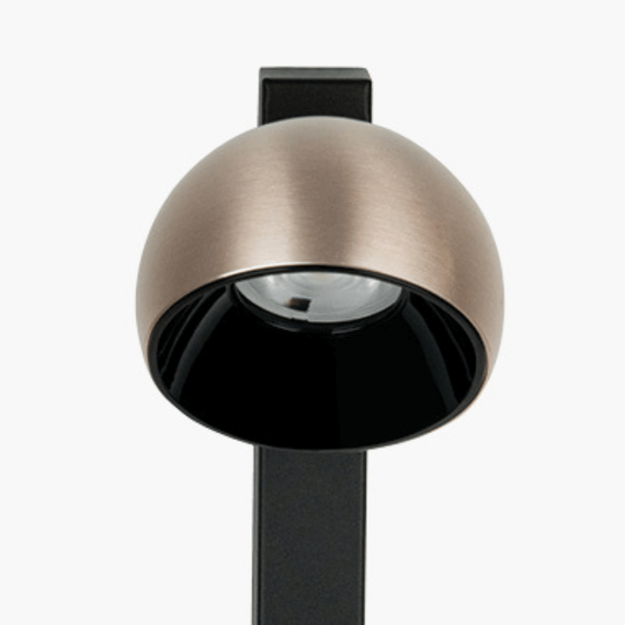 LED Аплик ZAMBELIS 25340 WALL LED LIGHT 13W 3000K SANDY BLACK BASE - CHAMPAGNE SHADE | Osvetlenieto.bg