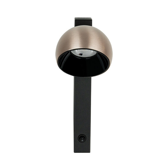 LED Аплик ZAMBELIS 25340 WALL LED LIGHT 13W 3000K SANDY BLACK BASE - CHAMPAGNE SHADE | Osvetlenieto.bg