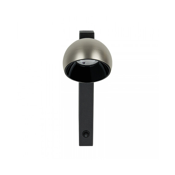 LED Аплик ZAMBELIS 25341 WALL LED LIGHT 13W 3000K SANDY BLACK BASE - BRUSHED NICKEL SHADE | Osvetlenieto.bg