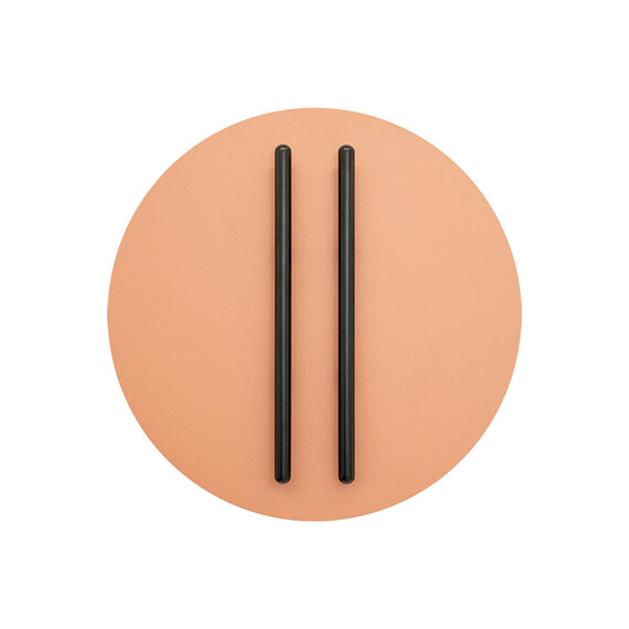 LED Аплик Zambelis 2574 WALL LED LIGHT 13W 3000K TRIAC BLACK MATT STICK - SANDY BRICK RED BASE | Osvetlenieto.bg