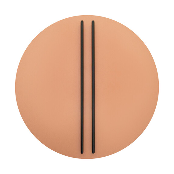 LED Аплик Zambelis 2576 WALL LED LIGHT 30W 3000K TRIAC BLACK MATT STICK - SANDY BRICK RED BASE | Osvetlenieto.bg