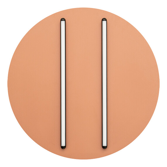 LED Плафон ZAMBELIS 2569 CEILING LED LIGHT 43W 3000K BLACK MATT STICK - SANDY BRICK RED BASE | Osvetlenieto.bg