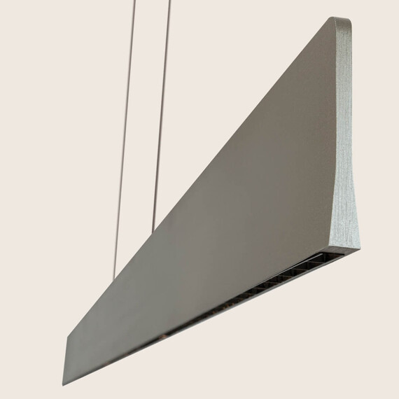 LED Полилей ZAMBELIS 25195 PENDANT LED LINE LIGHT 40W 3000K TRIAC BRUSHED GREY -ALUMINIUM - BLACK METAL | Osvetlenieto.bg