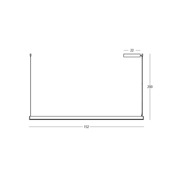 LED Полилей ZAMBELIS 2555 PENDANT LED LINE LIGHT 32W 3000K TRIAC SANDY WHITE | Osvetlenieto.bg