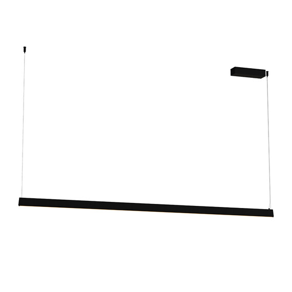 LED Полилей ZAMBELIS 2556 PENDANT LED LINE LIGHT 32W 3000K TRIAC SANDY BLACK | Osvetlenieto.bg