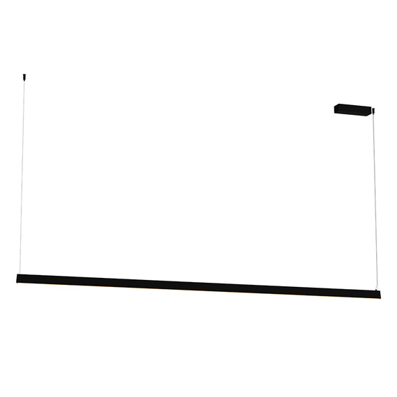 LED Полилей ZAMBELIS 2558 PENDANT LED LINE LIGHT 42W 3000K TRIAC SANDY BLACK | Osvetlenieto.bg