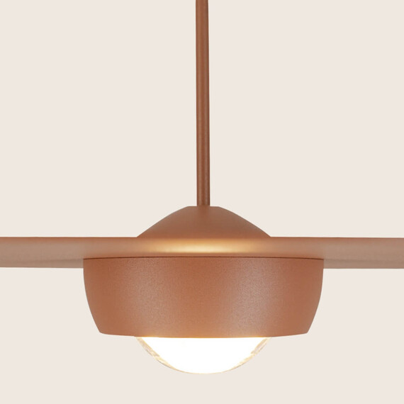 LED Полилей Zambelis 2588 PENDANT LED LIGHT 21W 3000K TRIAC SANDY BRICK RED | Osvetlenieto.bg