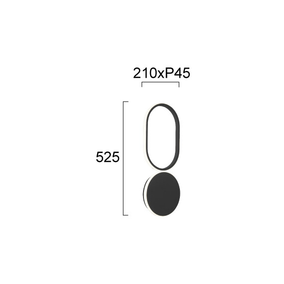 LED Аплик VICTOR 4348000 Viokef 21W 3000K | Osvetlenieto.bg
