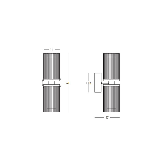LED Аплик ZAMBELIS 23016 SCONCE LIGHT LED 12W 3000K METAL-GLASS GOLD | Osvetlenieto.bg