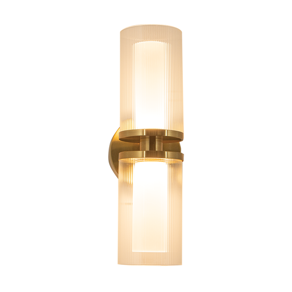 LED Аплик ZAMBELIS 23016 SCONCE LIGHT LED 12W 3000K METAL-GLASS GOLD | Osvetlenieto.bg