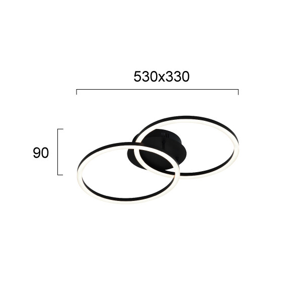LED Плафон LIVIA 4324400 Viokef 28W 3000K | Osvetlenieto.bg
