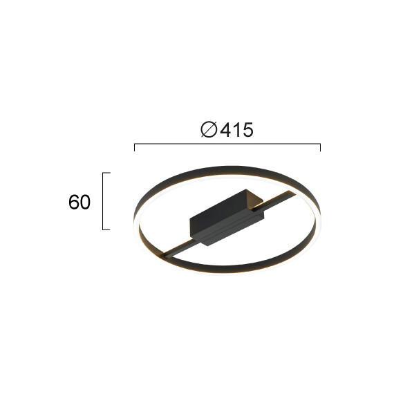 LED Плафон MALVINA 4348300 Viokef 29W 3000K | Osvetlenieto.bg