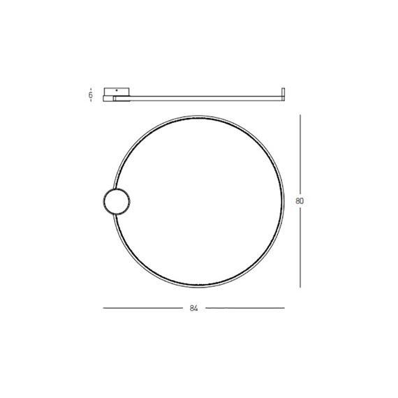 LED Плафон ZAMBELIS 23097 CEILING LED LIGHT 32W 3000K ALUMINIUM-SILICON,BLACK-GOLD RING | Osvetlenieto.bg