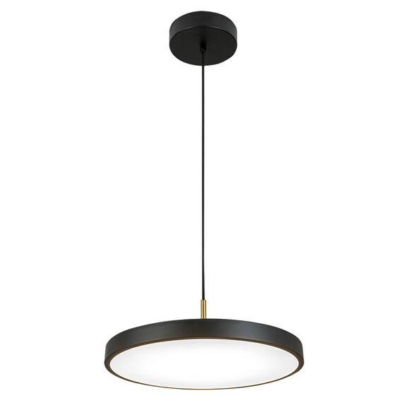 LED Полилей ZAMBELIS 25145 PENDANT LED LIGHT 17W 3000K BLACK MATT - BRUSHED BRASS | Osvetlenieto.bg