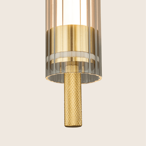 LED Полилей ZAMBELIS 25168 PENDANT LED LIGHT 20W 3000K BRUSHED GOLD | Osvetlenieto.bg