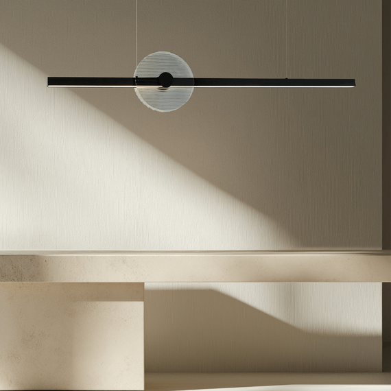 LED Полилей ZAMBELIS 25425 PENDANT LED LIGHT 20W 3000K TRIAC BLACK - SMOKED GLASS | Osvetlenieto.bg