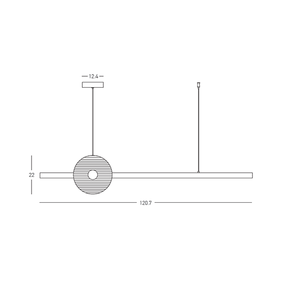 LED Полилей ZAMBELIS 25425 PENDANT LED LIGHT 20W 3000K TRIAC BLACK - SMOKED GLASS | Osvetlenieto.bg