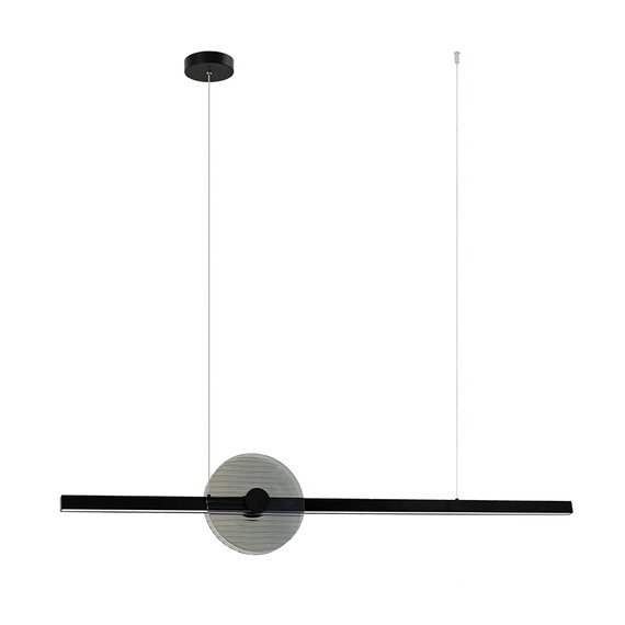 LED Полилей ZAMBELIS 25425 PENDANT LED LIGHT 20W 3000K TRIAC BLACK - SMOKED GLASS | Osvetlenieto.bg