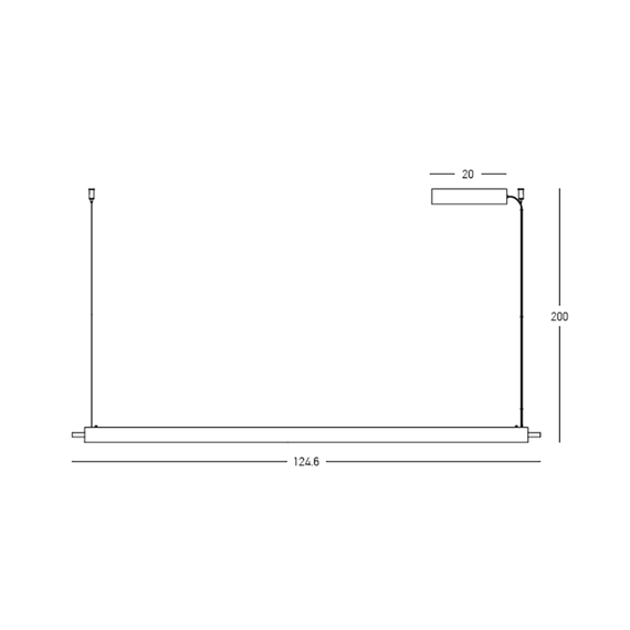 LED Полилей ZAMBELIS 25446 PENDANT LED LINE LIGHT 33W 3000K TRIAC BRUSHED COFFEE | Osvetlenieto.bg