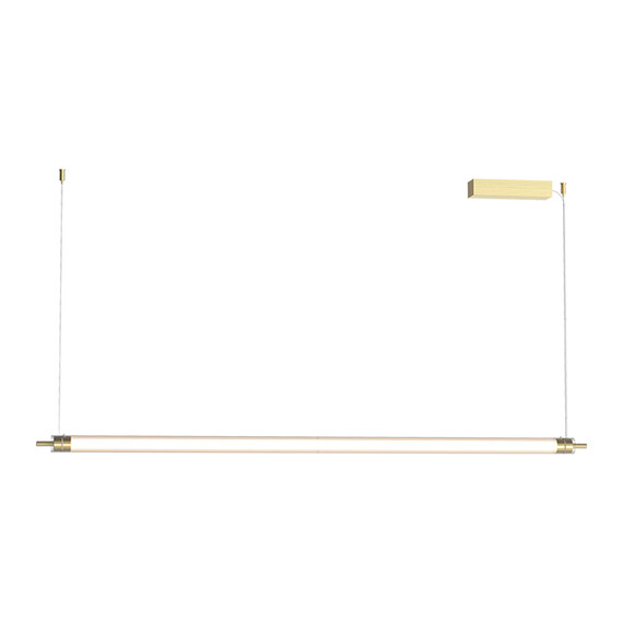 LED Полилей ZAMBELIS 25447 PENDANT LED LINE LIGHT 33W 3000K TRIAC BRUSHED GOLD | Osvetlenieto.bg