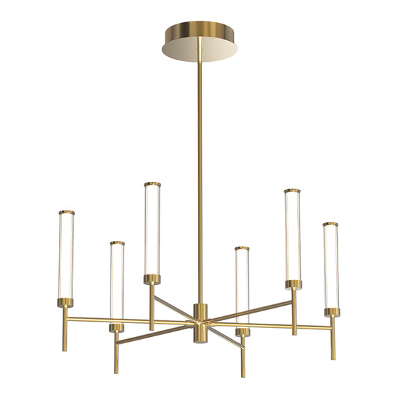 LED Полилей ZAMBELIS 25449 PENDANT LED LIGHT 46W 3000K TRIAC BRUSHED GOLD | Osvetlenieto.bg